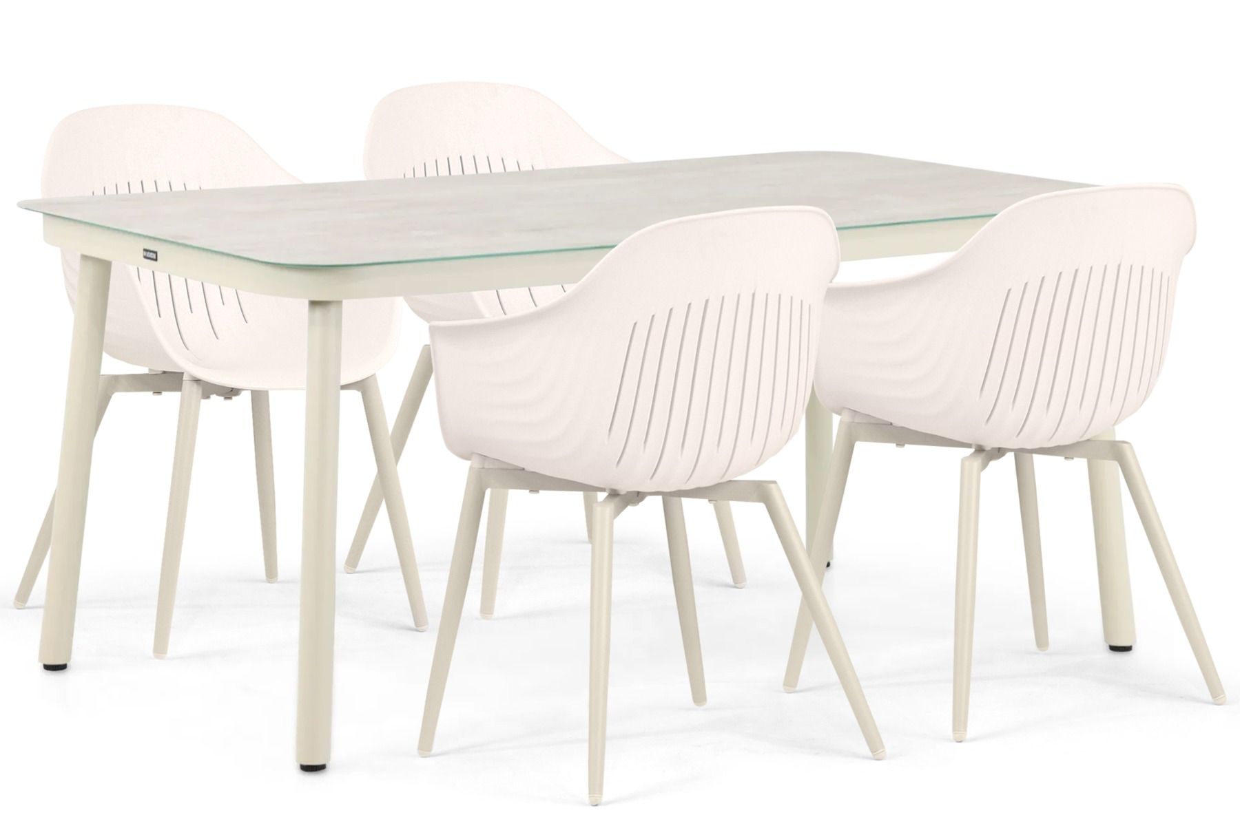Lifestyle Lissabon/Tavano 160 cm dining tuinset 5-delig