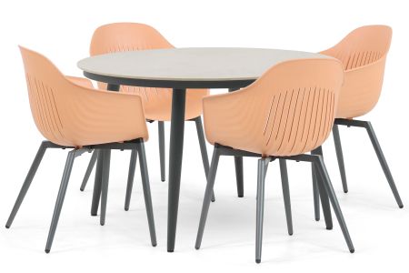 Lifestyle Lissabon/Vienna 120 cm dining tuinset 5-delig