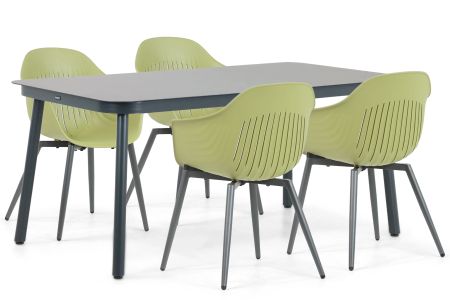 Lifestyle Lissabon/Tavano 160 cm dining tuinset 5-delig Lifestyle Lissabon/Tavano 160 cm dining tuinset 5-delig