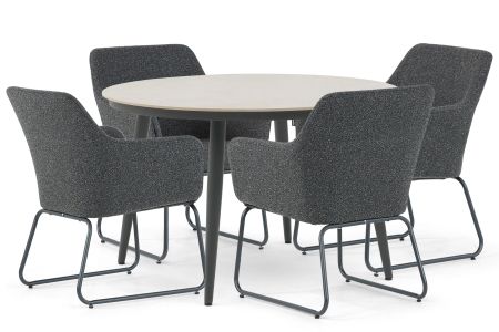 Lifestyle Lugo/Vienna 120 cm dining tuinset 5-delig