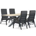 Lifestyle Marseille/Palermo 181 cm dining tuinset 5-delig thumbnail