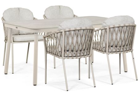 Lifestyle Morano/Tavano 160x90 cm dining tuinset 5-delig