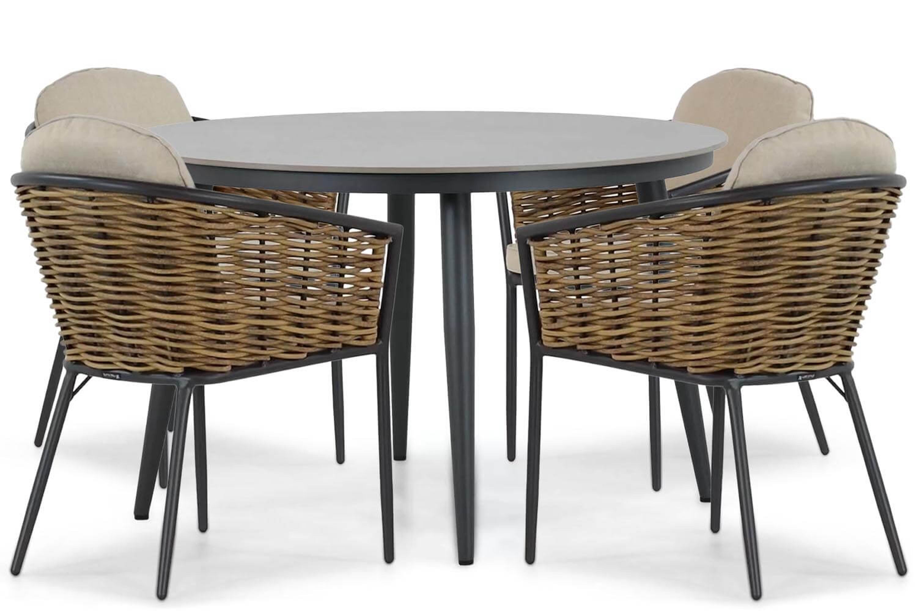 Lifestyle Nice/Vienna 120 cm dining tuinset 5-delig