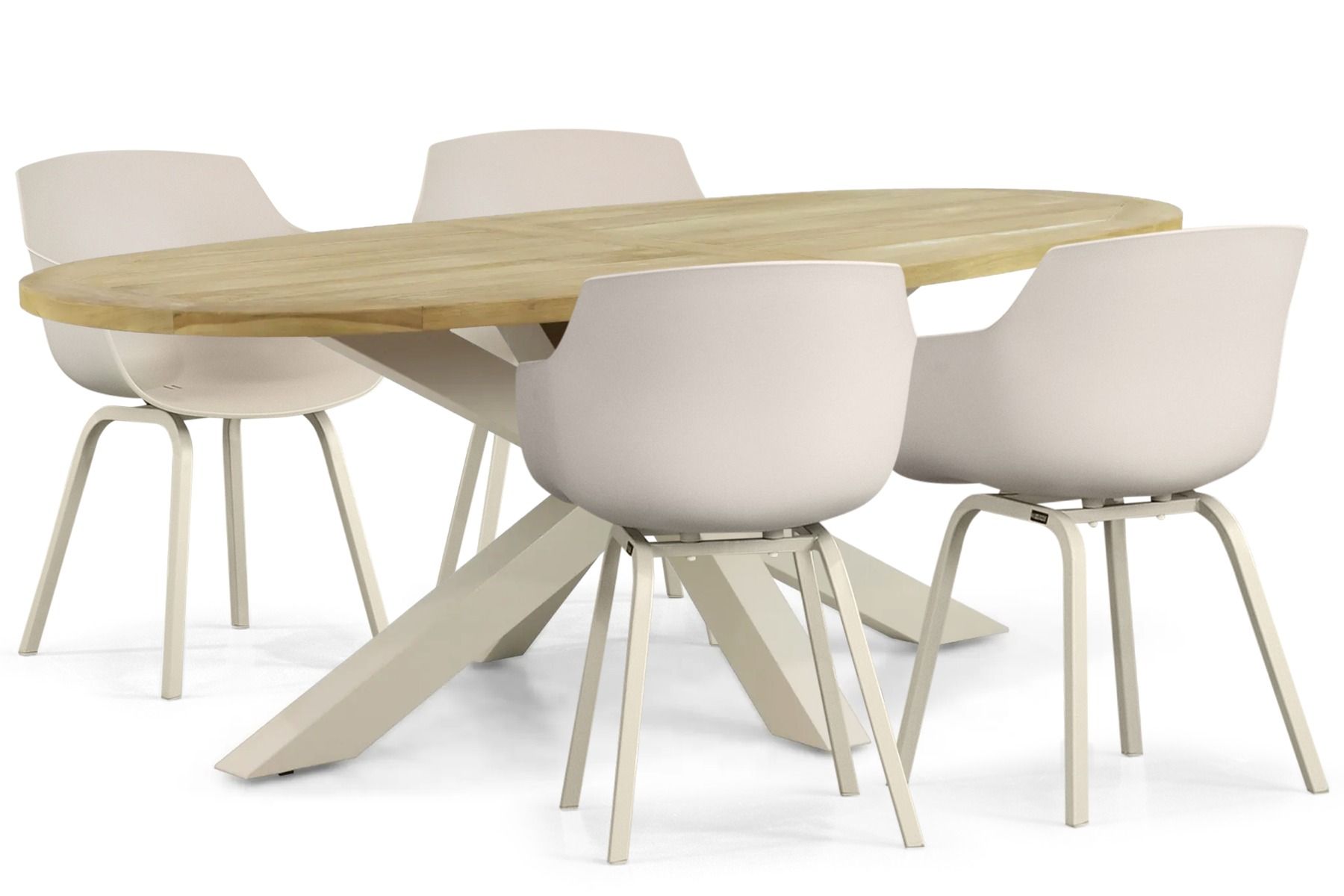 Lifestyle Salina/Brookline 200 cm dining tuinset 5-delig