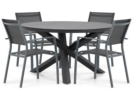 Lifestyle Sella/Livorno 125 cm dining tuinset 5-delig