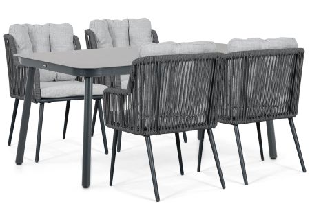 Lifestyle Tivoli/Tavano 160x90 cm dining tuinset 5-delig