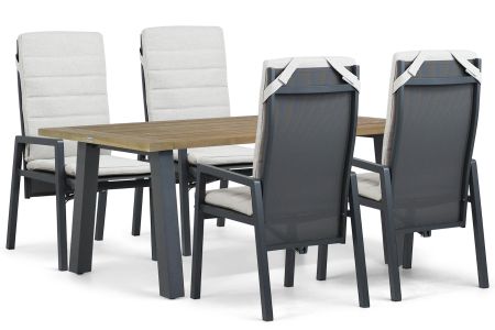 Lifestyle Vivaro/Cardiff 180x100 cm dining tuinset 5-delig