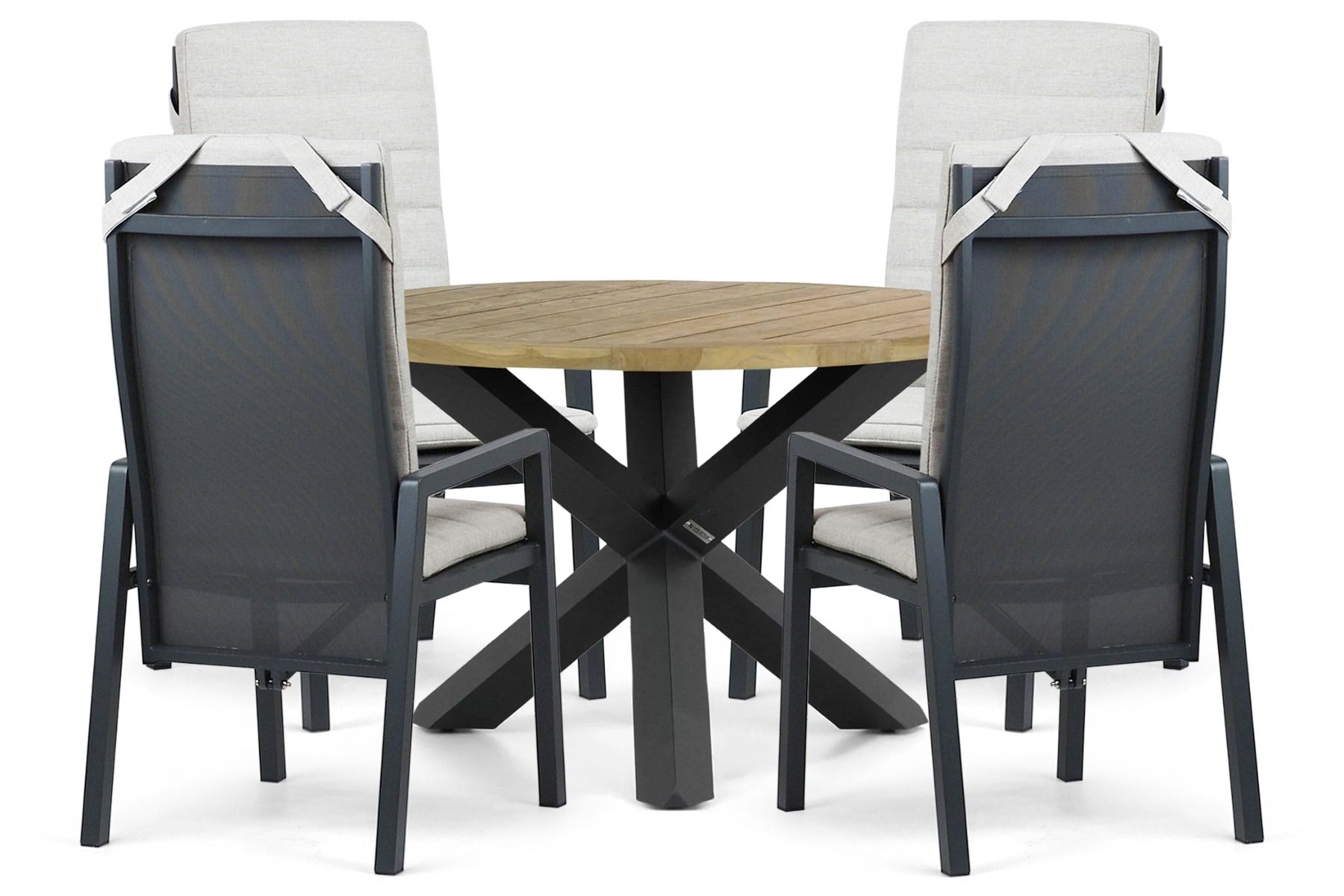 Lifestyle Vivaro/Rockville 120 cm dining tuinset 5-delig