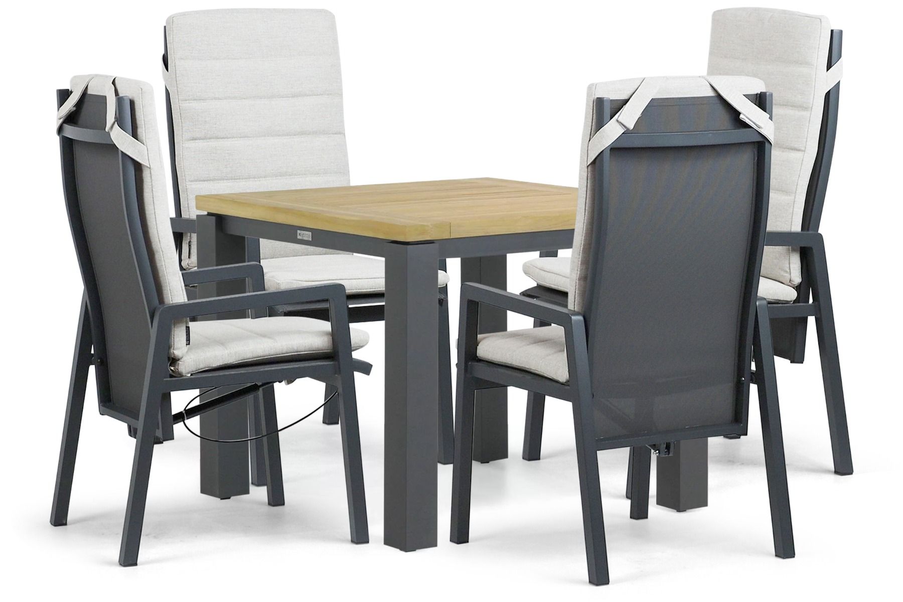Lifestyle Vivaro/Veneto 90x90 cm dining tuinset 5-delig
