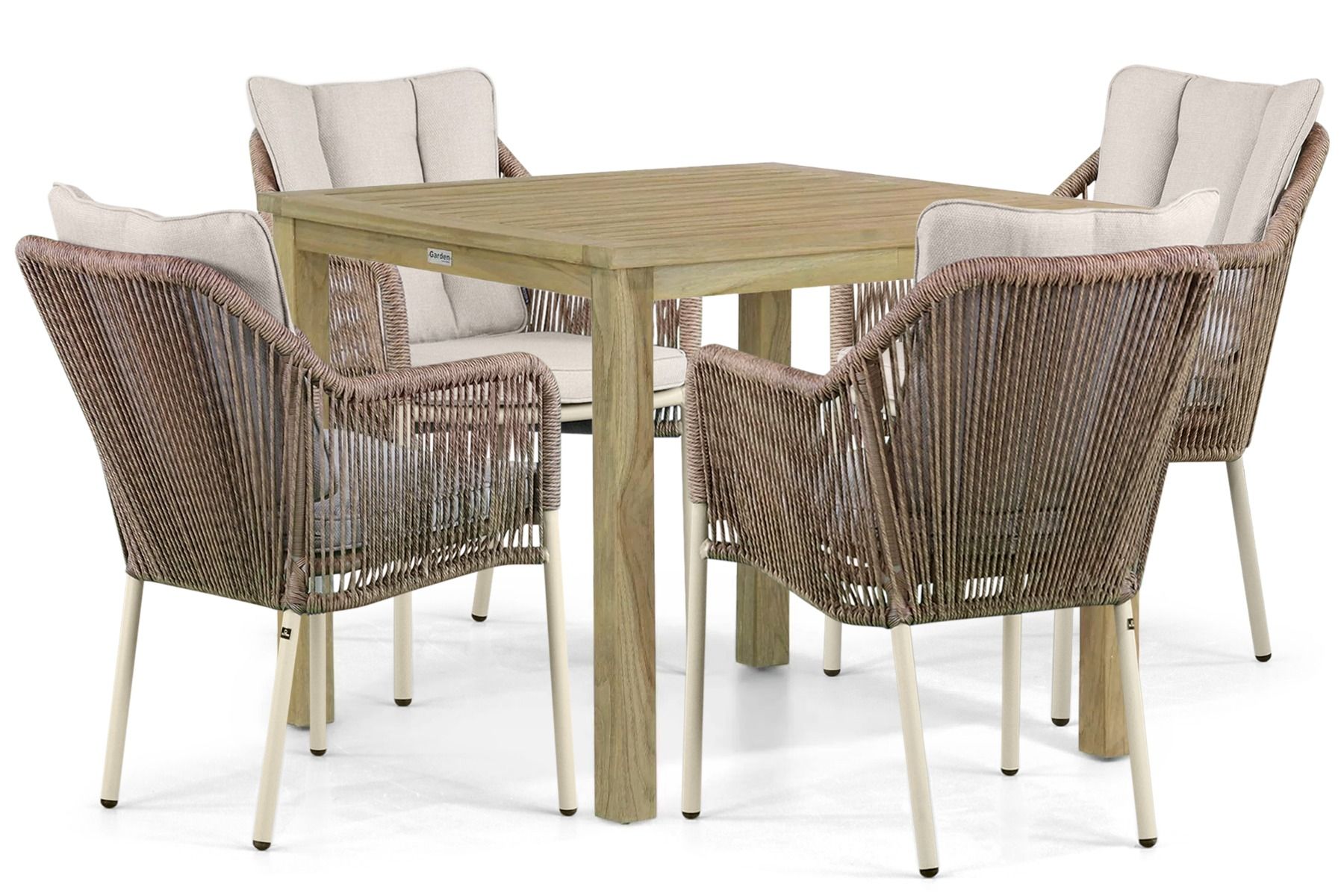 De Laan Marbella/Weston 90 cm dining tuinset 5-delig
