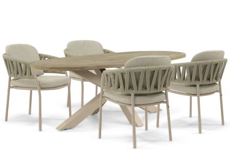 4 Seasons Outdoor Calma/Brookline 200x110 cm dining tuinset 5-delig