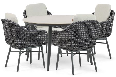 Santika Yovan/Vienna 120 cm dining tuinset 5-delig