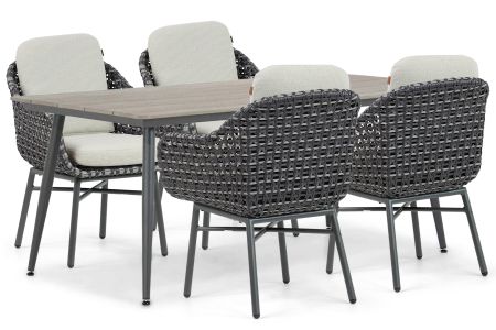 Santika Yovan/Matale 180 cm dining tuinset 5-delig
