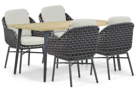 Santika Yovan/Montana 180 cm dining tuinset 5-delig