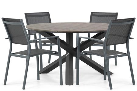 Lifestyle Sella/Ancona 125 cm dining tuinset 5-delig