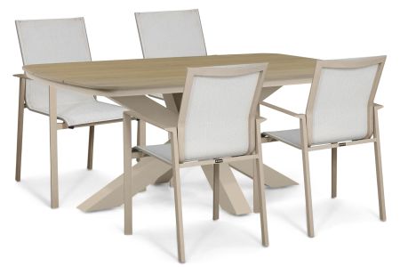 Lifestyle Timo/Camila 180x100 cm dining tuinset 7-delig