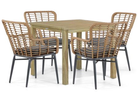 De Laan Toledo/Weston 90 cm dining tuinset 5-delig