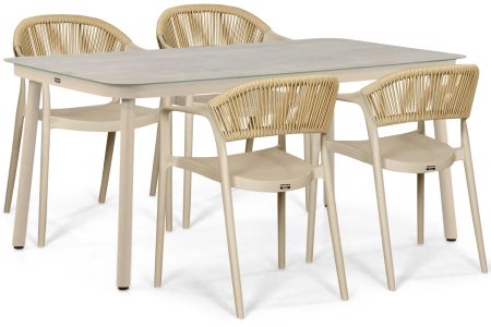 Domani Toscano/Tavano 160x90 cm dining tuinset 5-delig