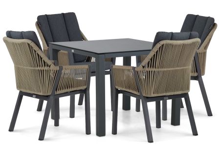 Lifestyle Verona/Mateo 90 cm dining tuinset 5-delig
