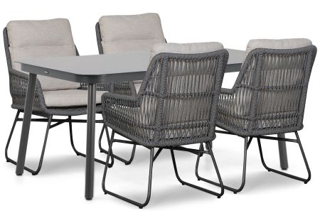 Lifestyle Vicente/Tavano 160x90 cm dining tuinset 5-delig