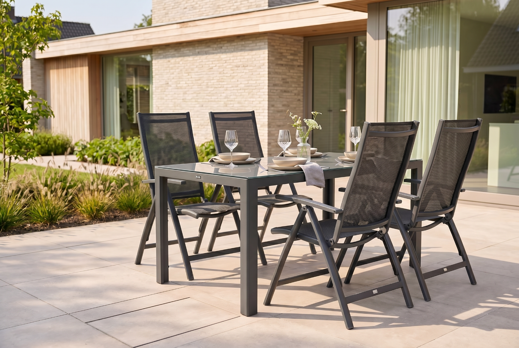 Presto Vasto/Venustas 150 cm dining tuinset 5-delig