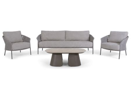 4 Seasons Outdoor Florence/Miyoura stoel-bank loungeset 4-delig