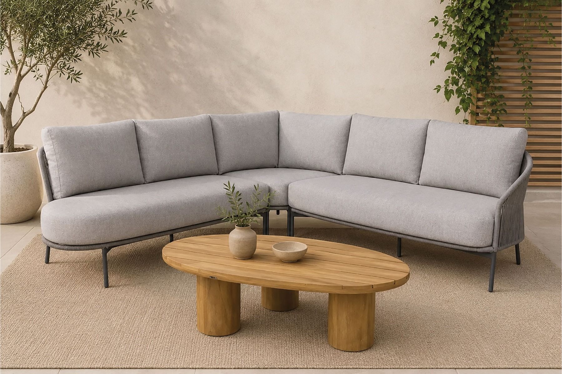 4 Seasons Outdoor Florence/Riah 135 cm hoek loungeset 4-delig
