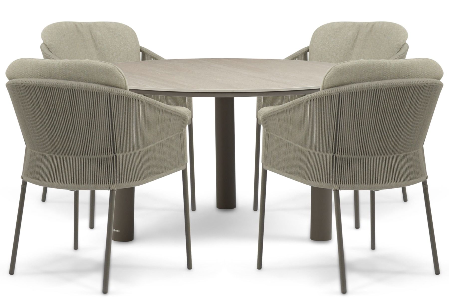 4 Seasons Outdoor Florence/Trino 140 cm dining tuinset 5-delig