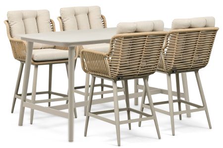 Coco Alto/Sienta 180x90 cm dining tuinset 5-delig
