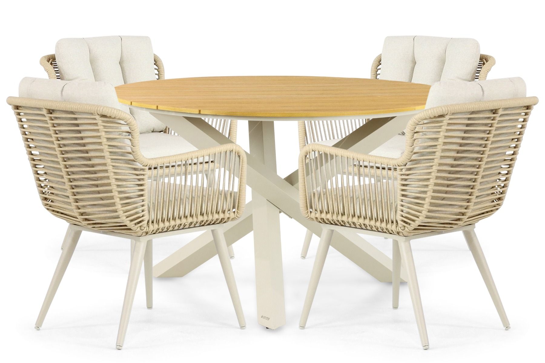 Coco Custa/Ancona 125 cm dining tuinset 5-delig