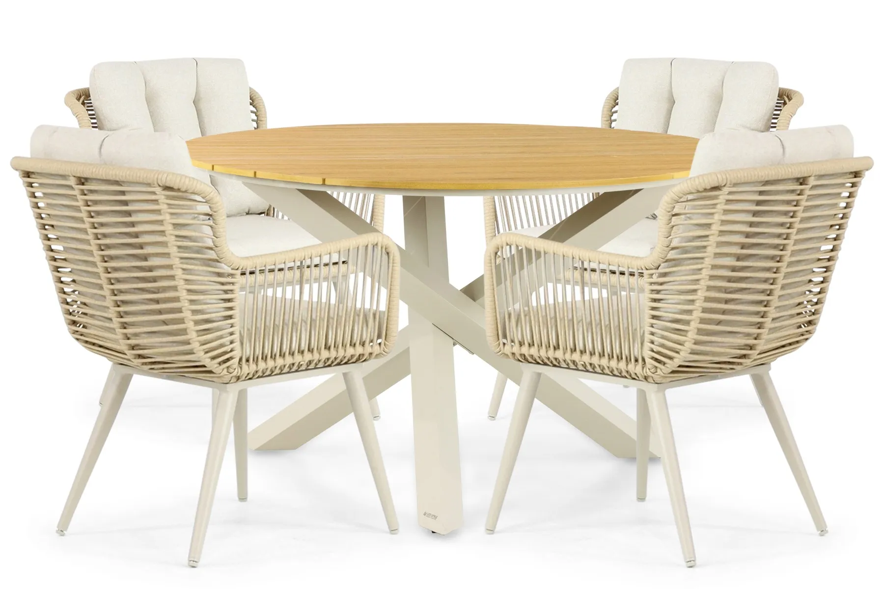 Coco Custa/Ancona 125 cm dining tuinset 5-delig thumbnail