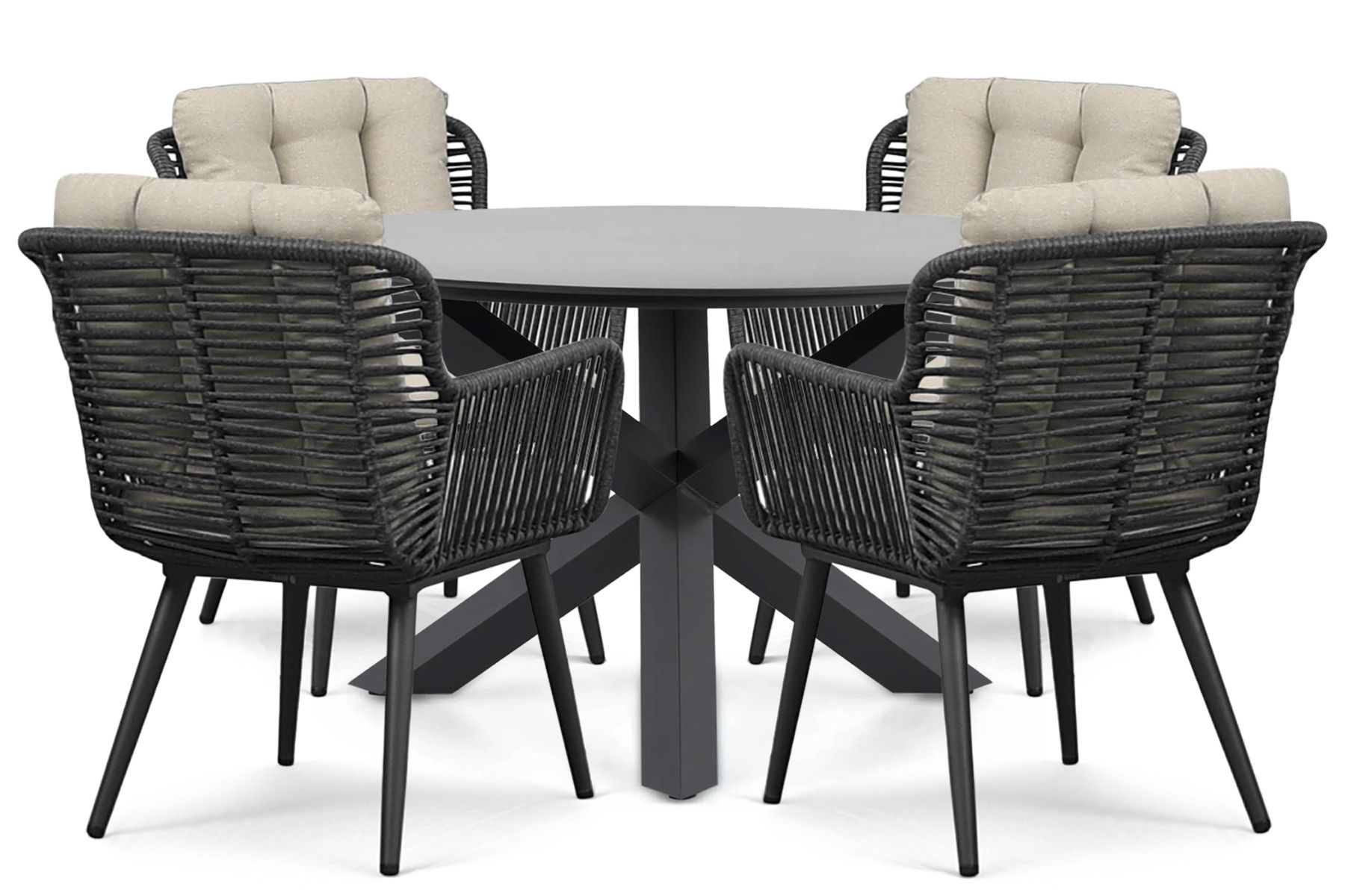 Coco Custa/Orino 130 cm dining tuinset 5-delig