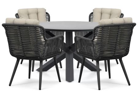 Coco Custa/Orino 130 cm dining tuinset 5-delig