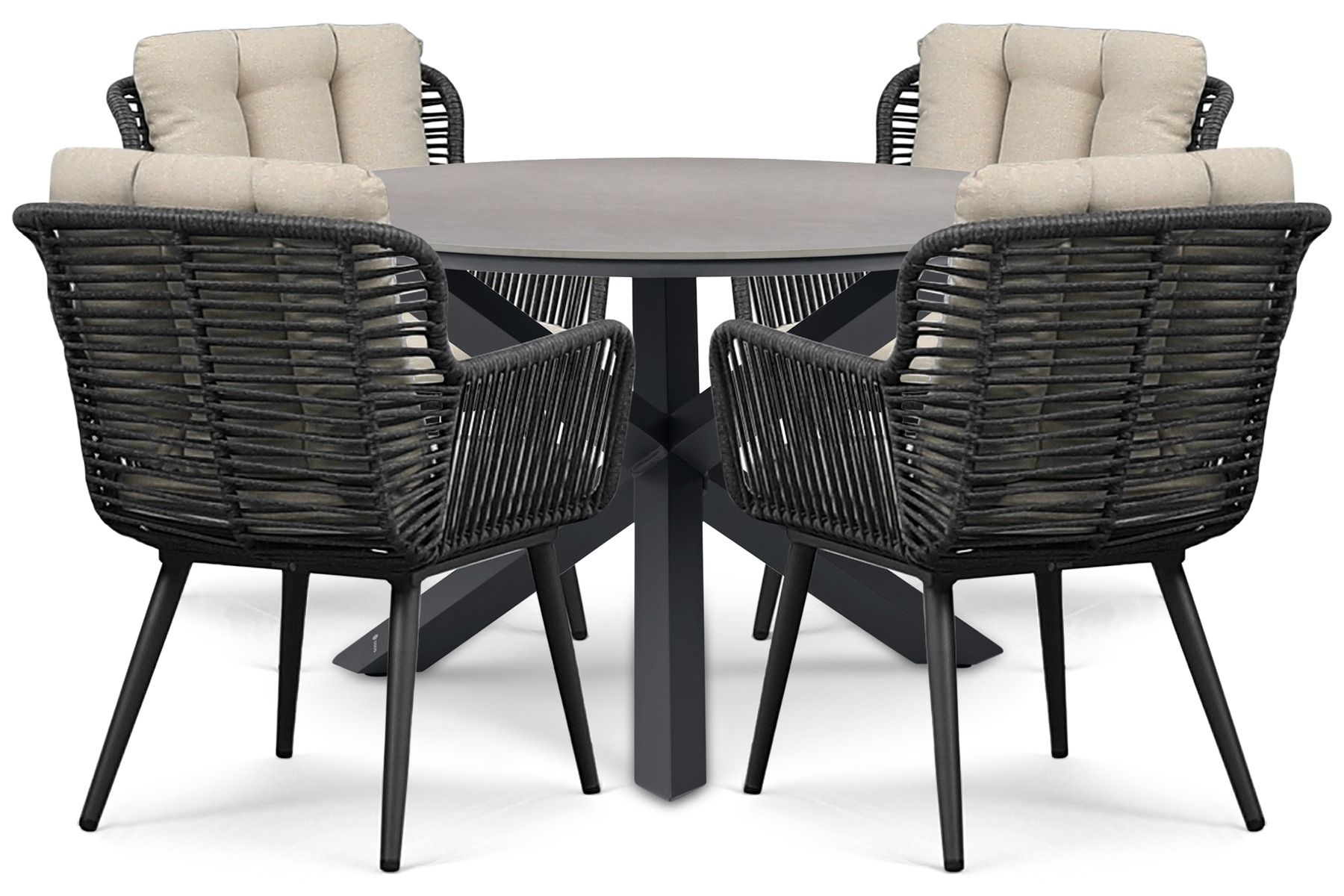 Coco Custa/Xento 120 cm dining tuinset 5-delig