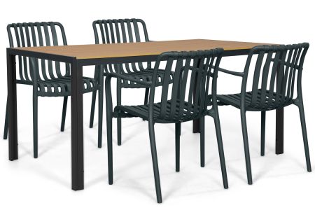 Domani Alba/Creta 150x90 cm dining tuinset 5-delig