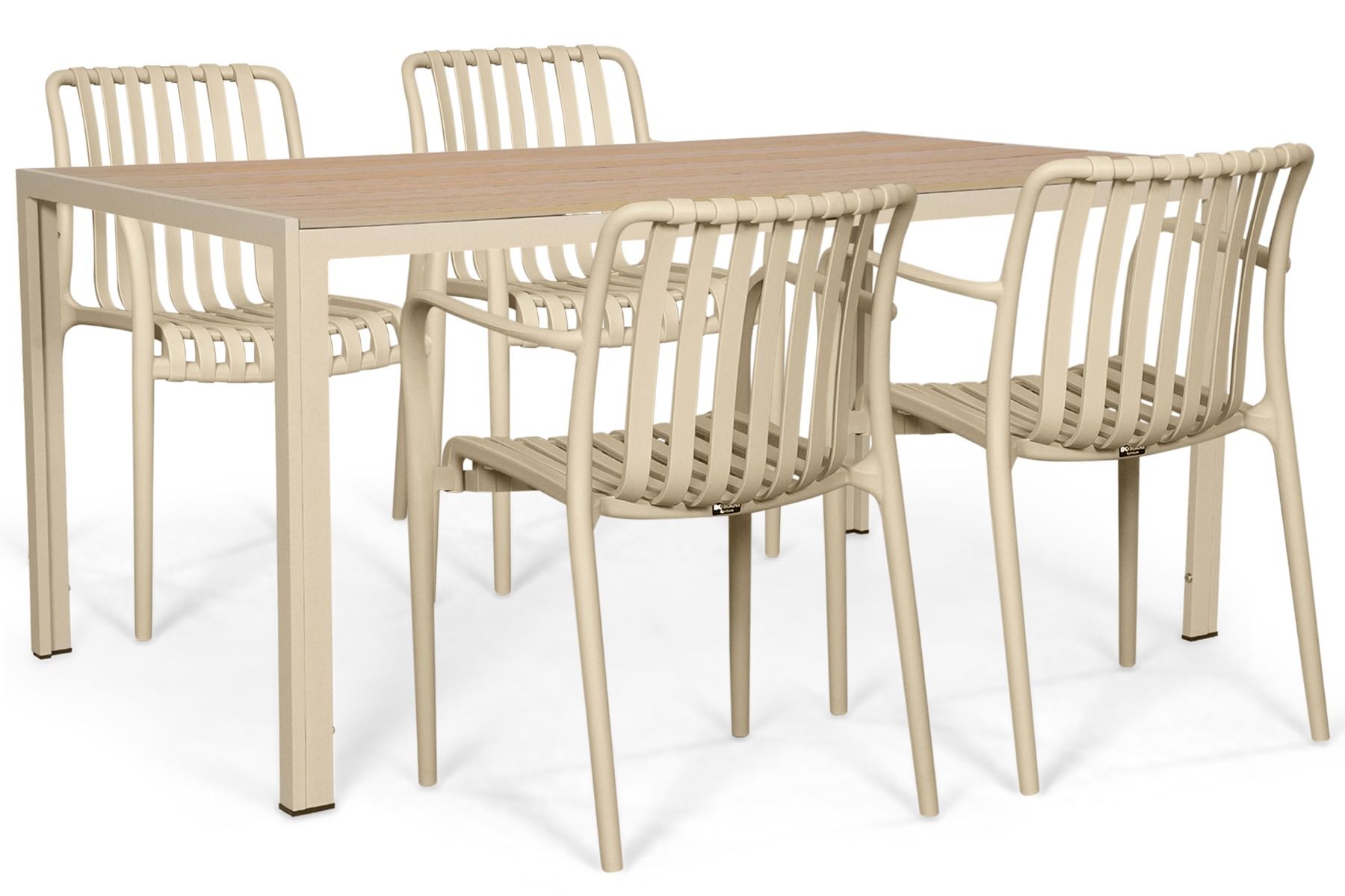 Domani Alba/Creta 150x90 cm dining tuinset 5-delig