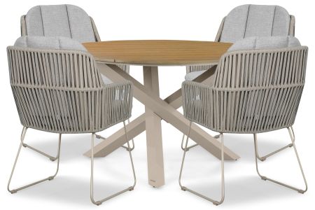 Domani Trivento/Ancona 125 cm dining tuinset 5-delig