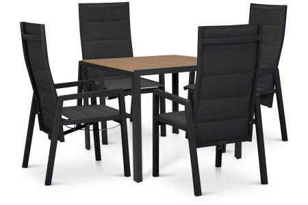 Lifestyle Essence/Creta 90x90 cm dining tuinset 5-delig
