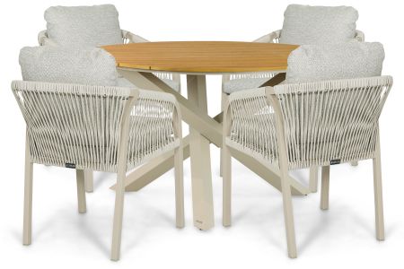 Lifestyle Biagio/Ancona 125 cm dining tuinset 5-delig