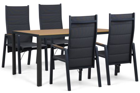 Lifestyle Essence/Creta 160x90 cm dining tuinset 5-delig