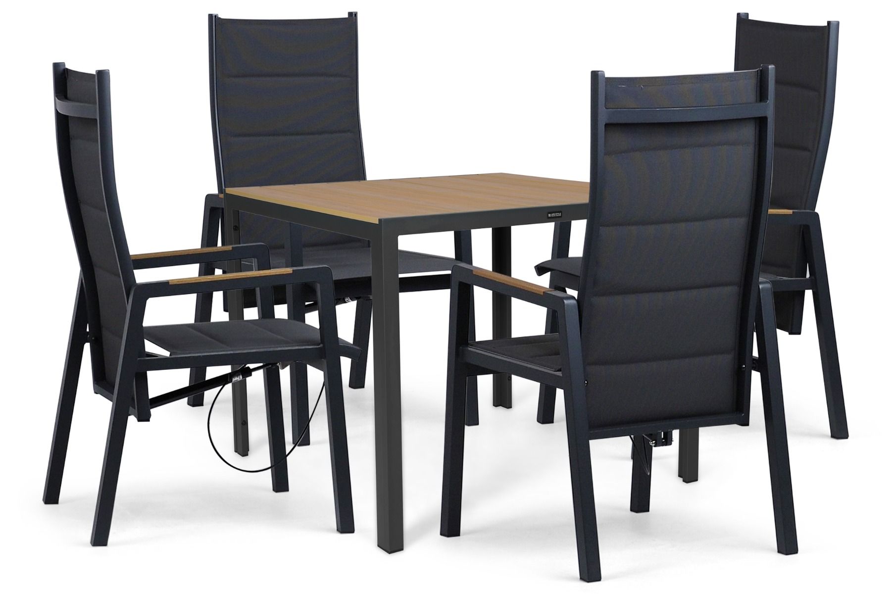 Lifestyle Essence/Creta 90x90 cm dining tuinset 5-delig