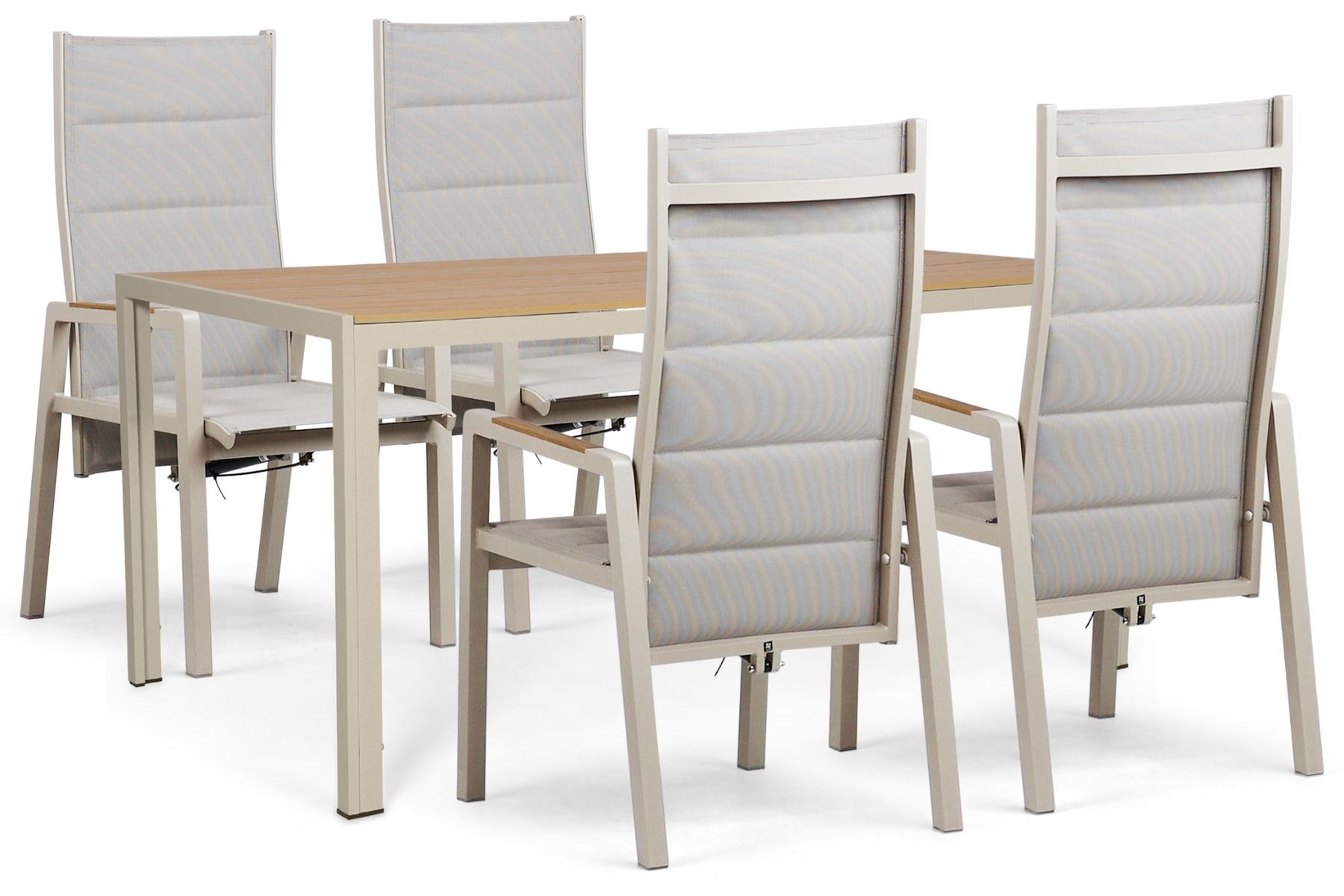Lifestyle Essence/Creta 160x90 cm dining tuinset 5-delig