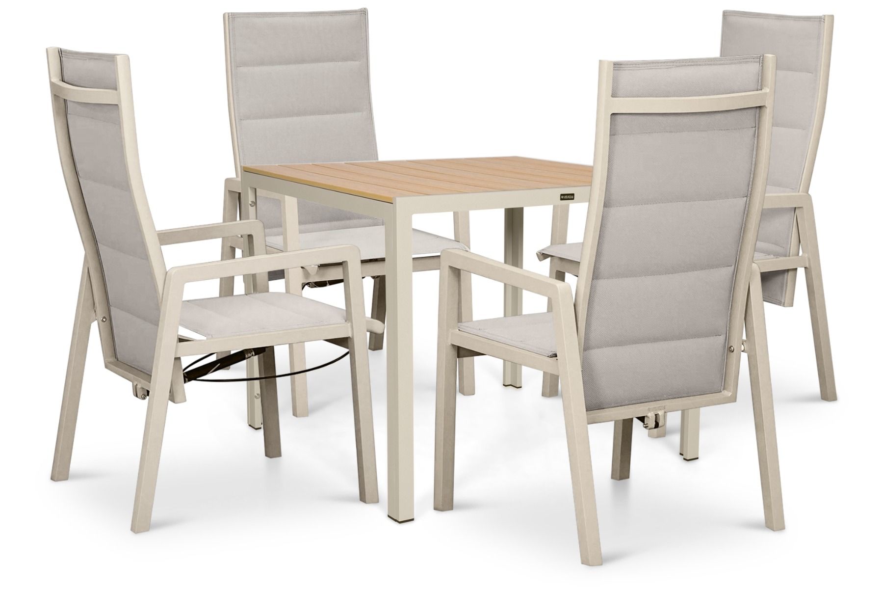 Lifestyle Essence/Creta 90x90 cm dining tuinset 5-delig