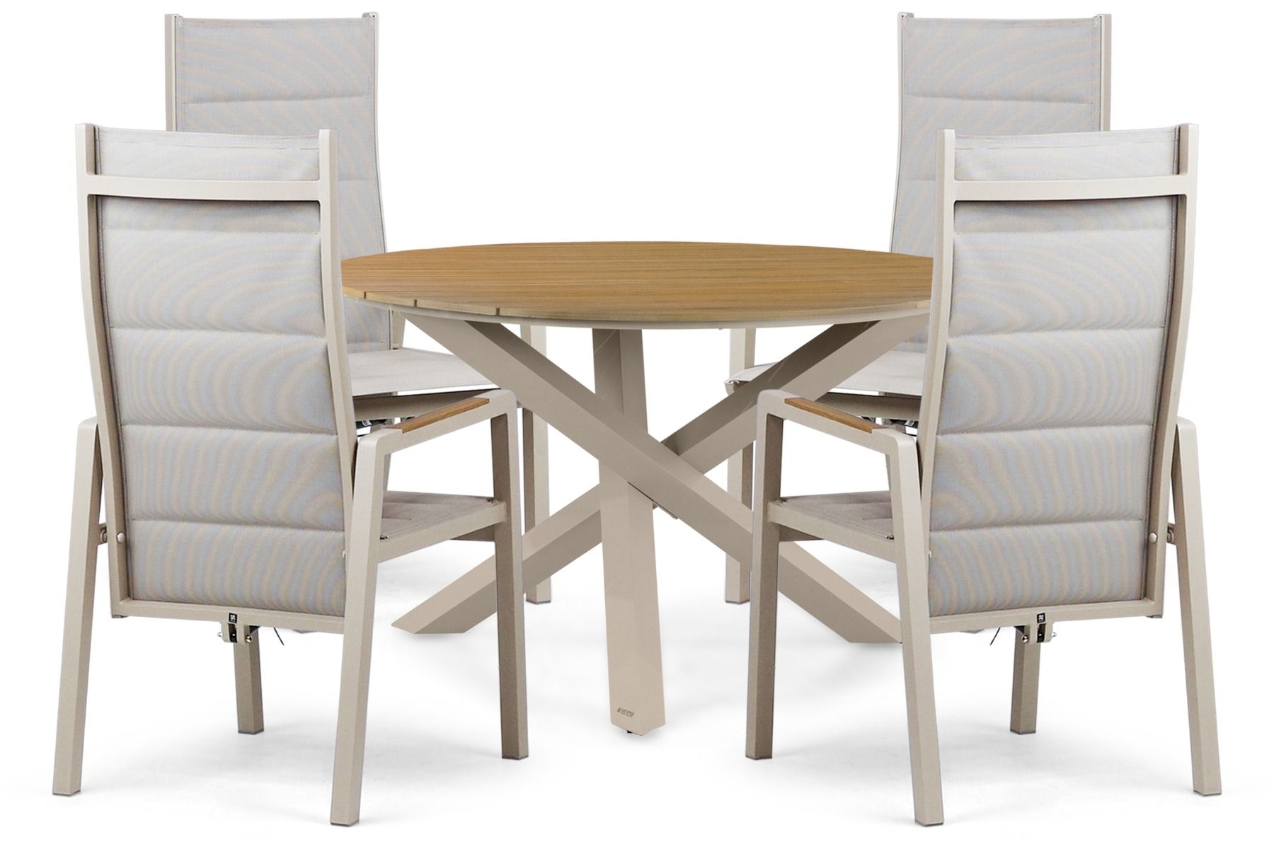 Lifestyle Essence/Ancona 125 cm dining tuinset 5-delig