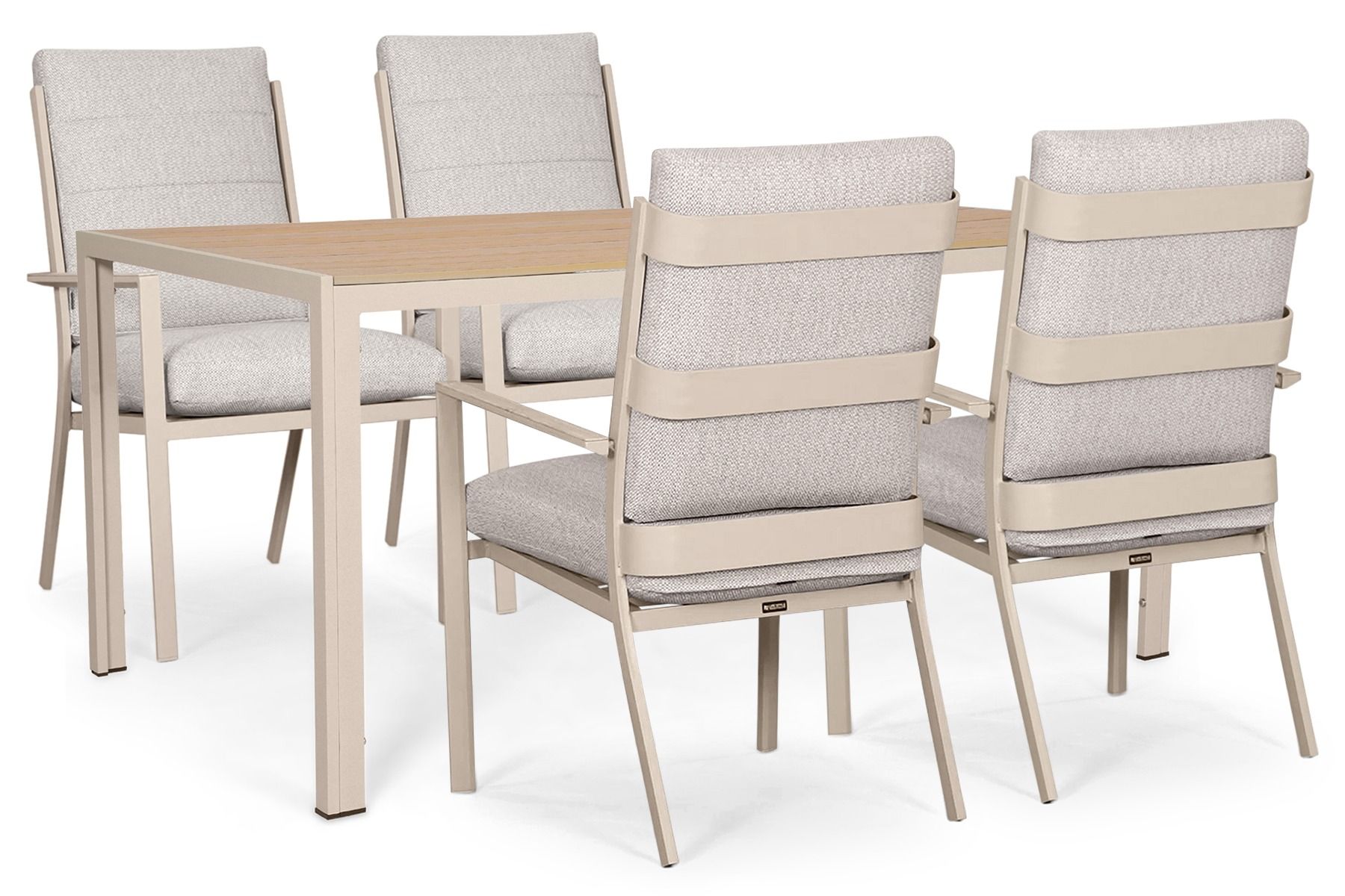 Lifestyle Lecce/Creta 150x90 cm dining tuinset 5-delig