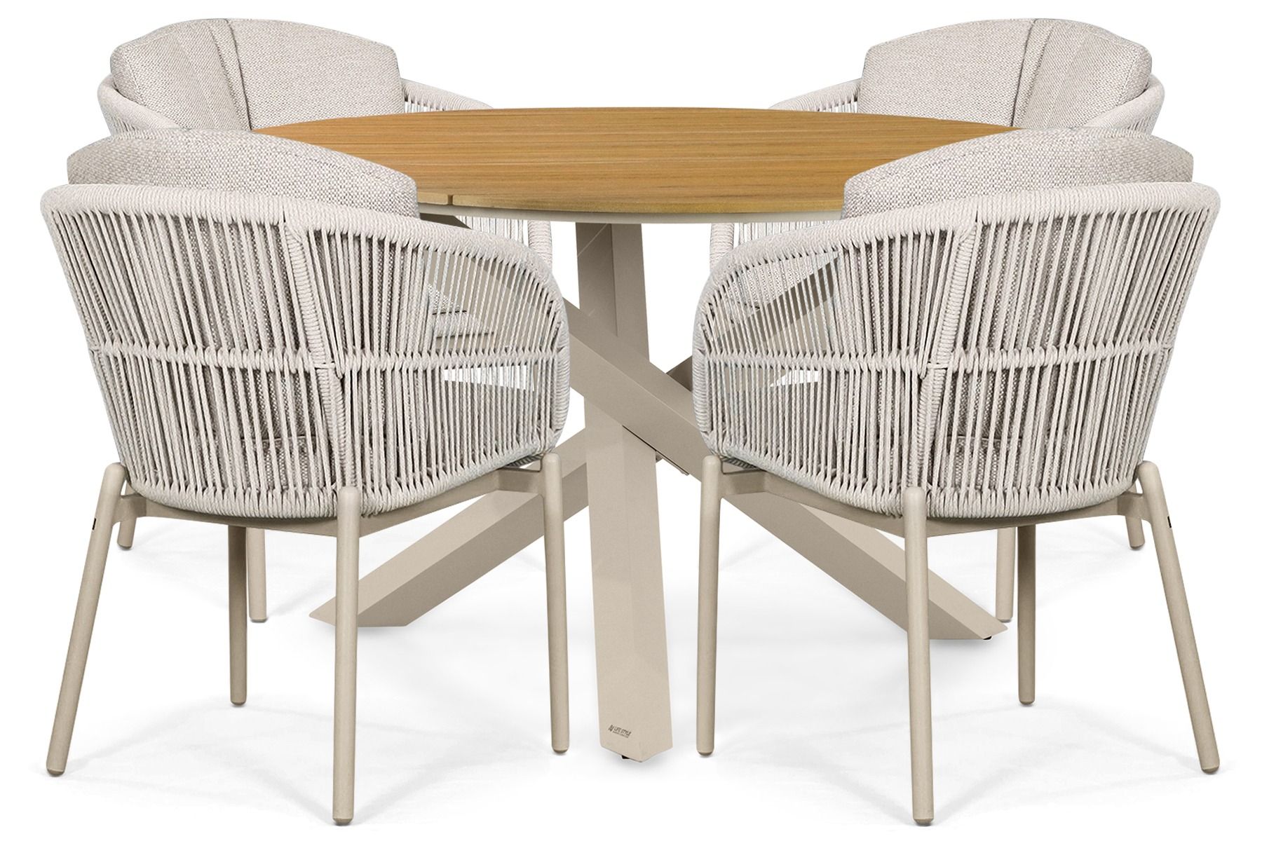 Lifestyle Monaco/Ancona 125 cm dining tuinset 5-delig