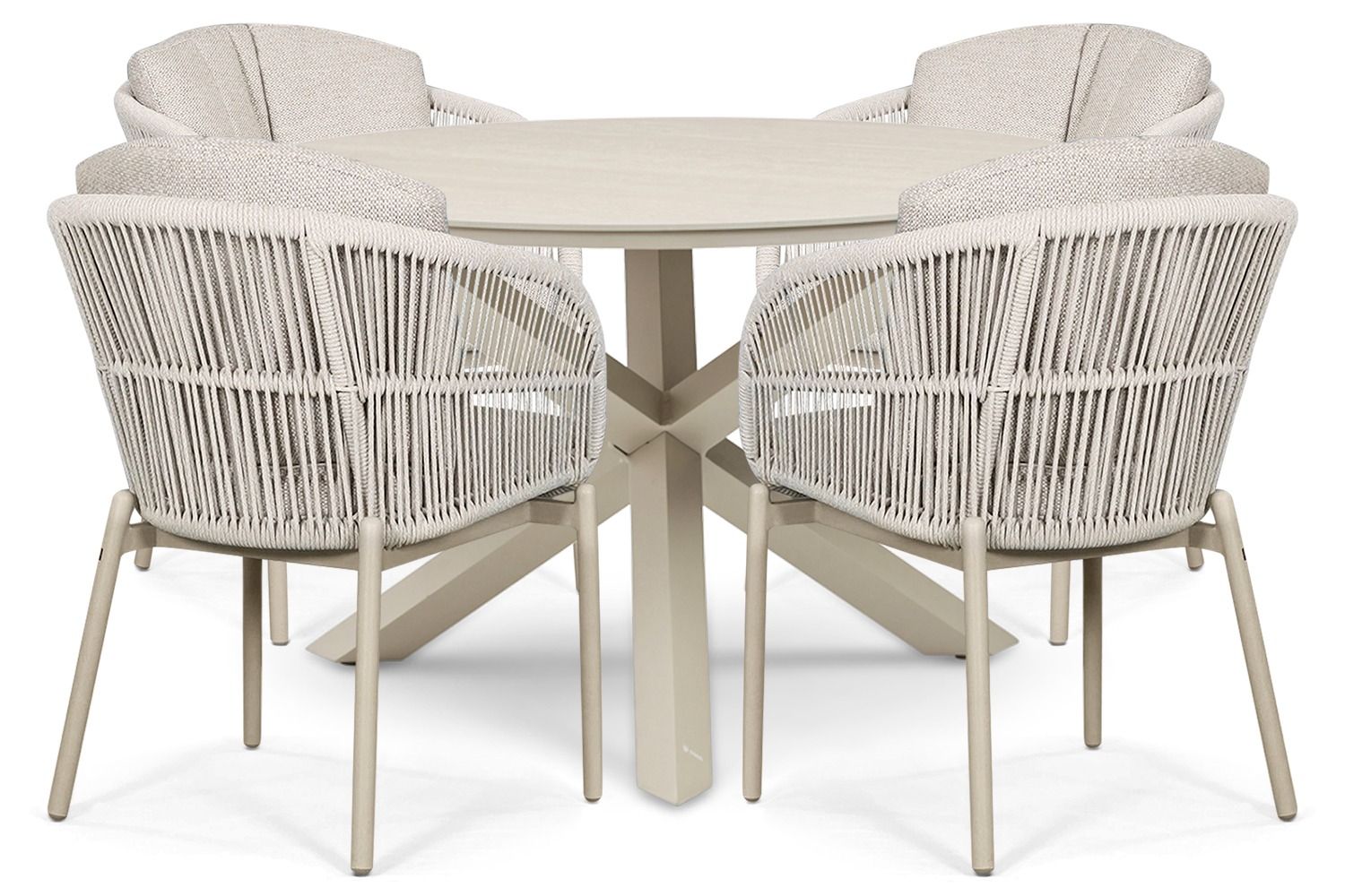 Lifestyle Monaco/Xento 120 cm dining tuinset 5-delig