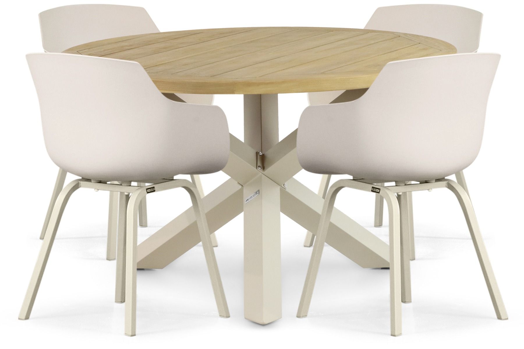 Lifestyle Salina/Rockville 120 cm dining tuinset 5-delig