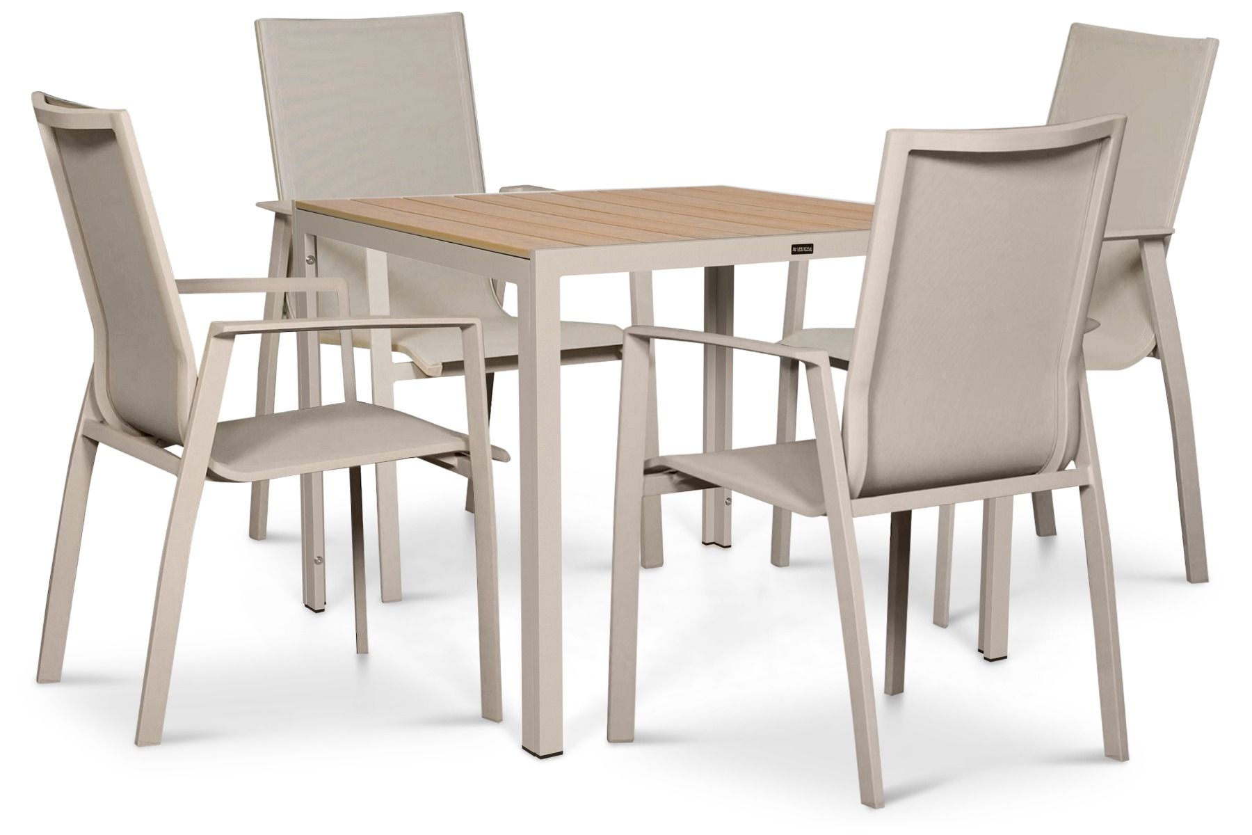 Lifestyle Ultimate/Creta 90x90 cm dining tuinset 5-delig