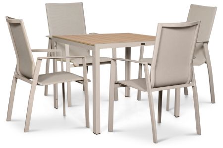 Lifestyle Ultimate/Creta 90x90 cm dining tuinset 5-delig